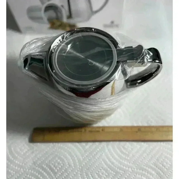 Tealyra Pluto Teapot With Infuser Silver 540 ML 18.2 FL OZ New In Box - Picture 6 of 7